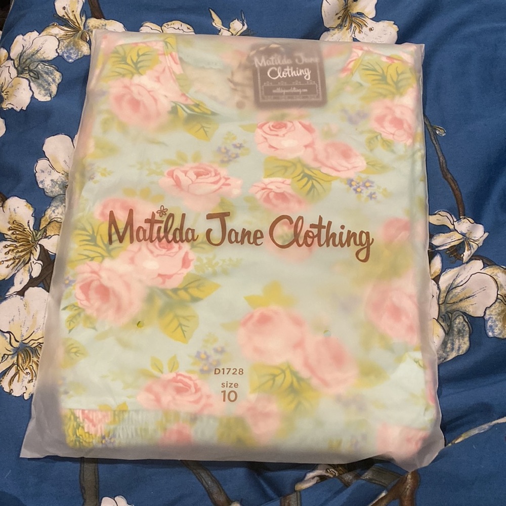New Matilda Jane Clothing MJC Bouncy Blooms Size 10 Girls Dress New - Picture 5 of 6